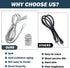 6Ft 3 Prong Power Cord Kit for RadonAway Radon Fans, 18 Gauge Power Cord for Small Power Tools