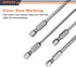 Hex Head Allen Wrench Drill Bit Set 1.5, 2.0, 2.5 & 3.0mm, S2 Steel 1/4" Hex Shank for Screwdrivers and Power Drill