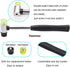 5PCS Upholstery Tools Kit - Dual Head Soft Rubber Mallet, Nail Tack Remover Tool & Pliers for Furniture Craft Projects