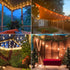 10 Pack LED Edison Light Bulbs, 0.6 Watt Shatterproof Dimmable, ST40 E17 Clear Plastic for Outdoor String Lights
