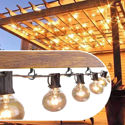BeneLabel Pack of 40 Q-Hanger, Easy Release Christmas Lights Hanger Hooks for Outdoor Wire and Fairy Lights