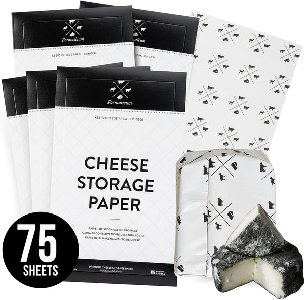 Formaticum 15 Count 5 Piece Cheese Paper with 15 Adhesive Labels