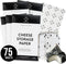 Formaticum 15 Count 5 Piece Cheese Paper with 15 Adhesive Labels