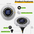 16 8pack) NFESOLAR Solar Lights Outdoor with LEDs, Bright Solar Ground Lights Outdoor Waterproof Solar Disk Lights