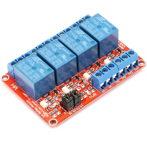 2 Pack 5V 2-Channel Relay Module with Optocoupler: Red Expansion Board Supports High/Low Level Trigger
