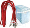 Bird Fiy Lanyards with ID Holder Badges 50 Pack with Bulldog Clip and 50 Pack Waterproof Clear Plastic Holders Red