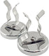 Master Magnetics Ceramic Round Base Magnet with Silver Spring Clamp, 2-Pack, 35 lb Pull