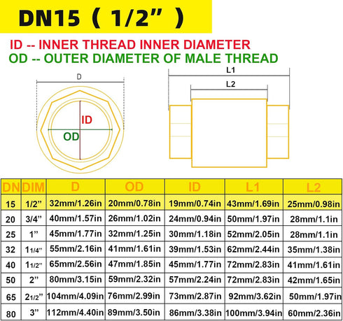1/2" Female Threaded Vertical Check Valve - Brass Check Valve for Water Backflow Prevention