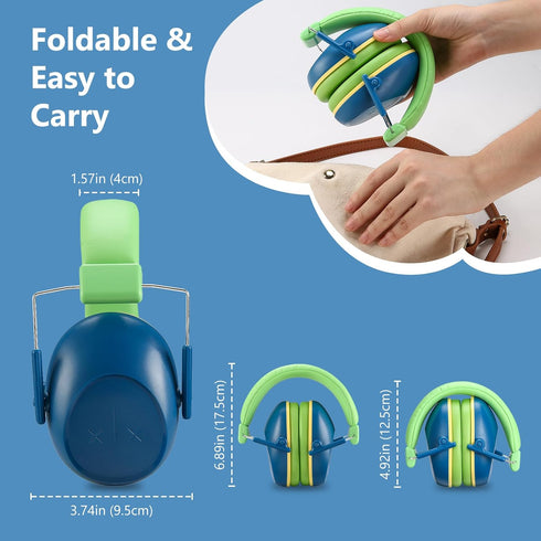 ProCase Kids Noise Cancelling Headphones - Navy, Monster Jam Truck Ear Protection, Fireworks Noise Reduction for Autism.