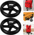 2pcs Holibanna Laundry Cart Wheels Replacement Rolling Cart Wheel Easy to Install Wear-resistant Design