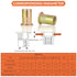 EZ-NUTUL Set (3/8-16(Rivet Tool-15pcs)) Rivet Nut Installation Tool Flat Head Rivnut Threaded Insert Nut Kit SAE