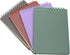 Yansanido Top Bound Spiral Notebook, 4 Pcs 4 Color A6 Size, 80 Sheets (160 Pages) Thick Plastic Journal