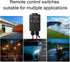 Feloako 110V/120V 100-240V 30A Door-328ft Waterproof Remote Control Switch, AC Relay Wireless Remote Switch Kit