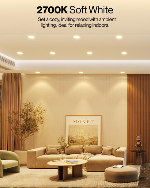 6 Inch, 965 13W (120W 2700K Dimmable, 4 Pack. Sunco Retrofit LED Recessed Lighting Downlight Can Lights for Ceiling