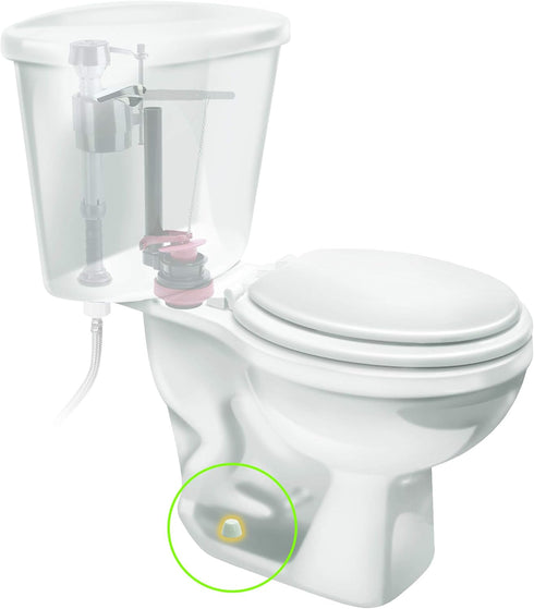 Fluidmaster 7110T-002-P10 Secure Toilet Bolt Caps, White