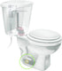 Fluidmaster 7110T-002-P10 Secure Toilet Bolt Caps, White