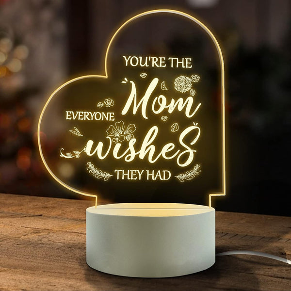 FEBDEY 3D Illusion Night Lamp, USB LED Table Lamp Smart Touch Dimmer Lights