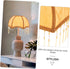 Gatuida Vintage Victorian Tassel Fabric Lampshade with Base Unique Scalloped Table and Floor Lamp Cover Classic Cloth