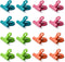 Magnetic Clips, 16pcs Metal Clips, Refrigerator Magnets for Photos, Whiteboard, School, Office Use