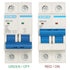 Baomain Miniature Circuit Breaker, 2 Pole DZ47-63 C6 AC 230V 6Amp 400V, DIN Rail Mounting MCB