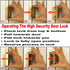 10826 3 Pack) Prime-Line U Door Reinforcement Lock Add Extra, High Security to your Home and Prevent Unauthorized Entry