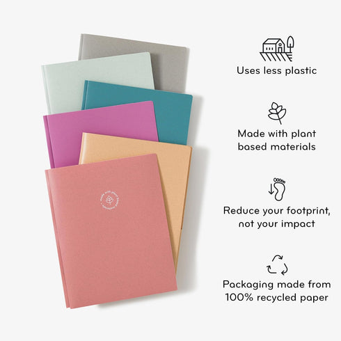 U Brands U-Eco Poly 2-Pocket Pronged Folders, Set of 12, Assorted Brights, Letter Size