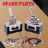 Twidec 3Pcs Heavy Duty Rocker Toggle Switch ON Off 2 Pin 16A 250V AC SPST with Waterproof Boot Cap Cover Ten-1021-B101