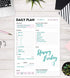 Daily Planner Notepad, Tear-Off Daily Planning Pad with To Do Lists, Schedule, 50 Undated Sheets, 8.5 x 11 in