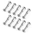 10 Pair (20 Piece) M6x25mm Hex Drive Socket Cap Bolt with Allen Wrench, Silver Furniture Connector Bolts for Crib
