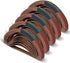 POWERTEC 1/2 x 18 Inch Sanding Belts, 50PK, Aluminum Oxide Belt Sander Assortment for Woodworking, Metal Polishing