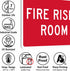 "Fire Riser Room" Sign By SmartSign | Aluminum 10" x 14"