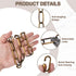 1ft 4mm/0.16" 2 uxcell Lighting Hanging Chain, Looping Metal Pendant Chandelier Chain Extension with Quick Link Lock