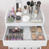 Calmootey 5-Tier Rolling Utility Cart with Drawer, Multifunctional Storage Organizer with Plastic Shelf & Metal Wheels,