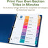 Avery EcoFriendly Recycled Dividers for 3 Ring Binders, 8-Tab Multicolor, 3 Sets for 24 Total (11081)