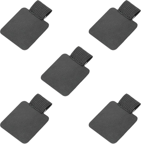 yueton 5pcs Self-Adhesive Leather Pen Holder with Elastic Loop for Notebooks