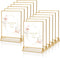 KILY-WILY Gold Frames 5 x 7 Acrylic Sign Holder Double Sided Wedding Table