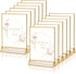 KILY-WILY Gold Frames 5 x 7 Acrylic Sign Holder Double Sided Wedding Table