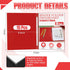 Zhanmai 15 Packs 8.5'' x 11'' Pressboard Report Covers, Metal Prong Fastener with Compressor, 3'' Capacity Presentation
