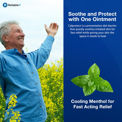(4oz Reliable-1 CalProtect Anti-Rash Moisturizing Ointment Tube) Laboratories Adult Diaper Incontinence - Skin Barrier