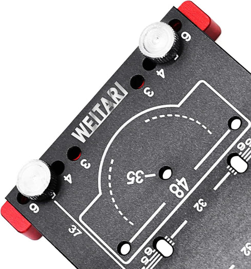 Cabinet Handle Template Tool, Adjustable Hinge Hole Finder, High Strength Aluminum Alloy Hinge Drilling Jig