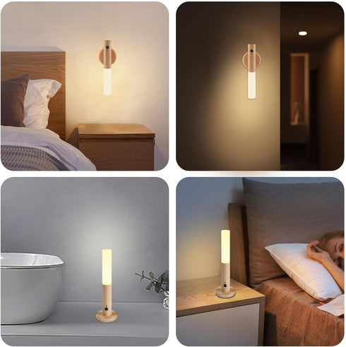 360 1PC) LANDGOO LED Wall Sconces Motion Sensor Lights Portable Lamps Battery Operated Rechargeable Warm Vanity