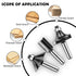 UTRUSTTO 1/4 Inch 15 1/4" Set Router Bits Shank Pieces, Tungsten Carbide Router Bit with Wood Box, for Professional