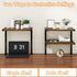 Shelf,12.9 inches 2-Tier Brown,TMZ007H IBUYKE Clamp on Desk Organizer Desk Extender Shelves, Above or Below Desk