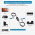 AUTOUTLET 192kHz DAC Digital to Analog Audio Converter, 7ft Optical to RCA Male Cable for HDTV and Consoles
