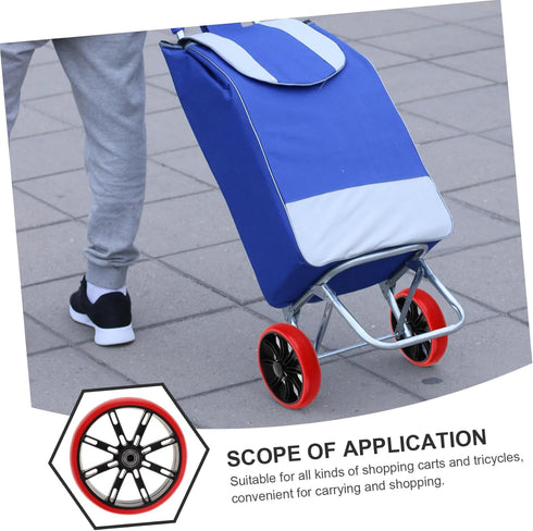 OSALADI Stainless Steel Replacement Caster Wheels for Shopping Carts and Wheelchairs Utility Cart Wheels with Easy
