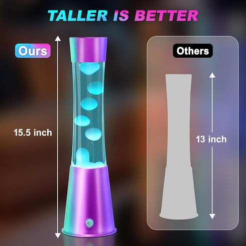 Besight 15.5" 17 Liquid Motion Lamp Color Changing Night Light with Remote, Classic LED Table Lamps for Kids Adults