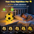 GYZLK 9 Dimmable (5.12 inch) Soccer Silicone Night Light, Soft Colors with Remote Timer, Rechargeable, Battery Operated