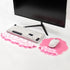 Pink Cloud Gel Wrist Rest for Keyboard and Mouse, Ergonomic Mouse Pad with Wrist Support Non-Slip Base for Typing Pain