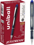 uniball Jetstream Ballpoint Pen - Stick, Fine 0.7 Mm, Blue Ink, Blue Barrel