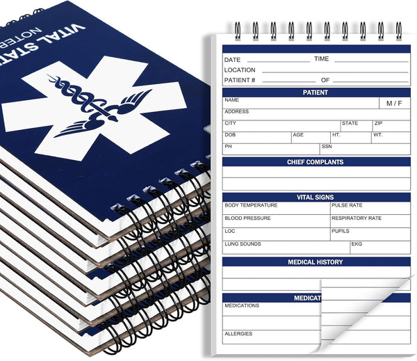 gisgfim 9Pcs EMT First Responders Vital Statistics Notepad EMS Field Notebook EMS